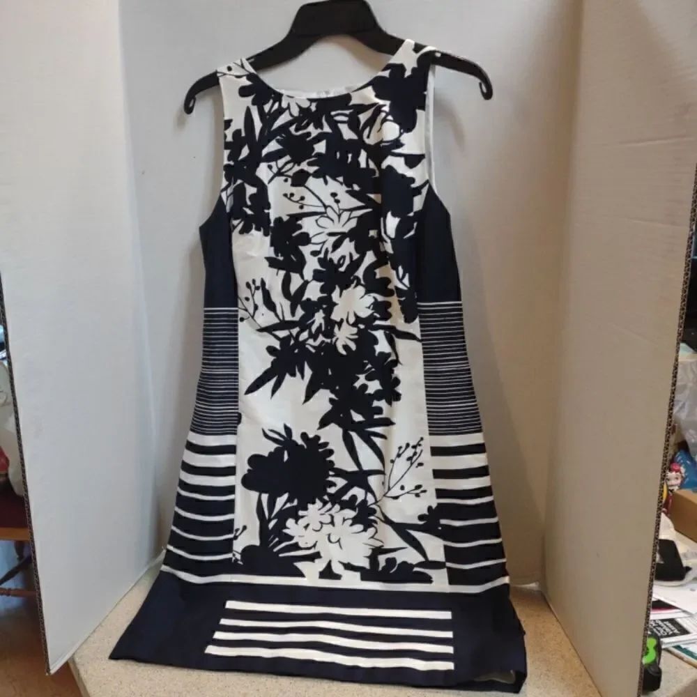 👍 Ralph Lauren Lined Cotton Sheath Dress Size 8 Perfect Business Casual Look W1